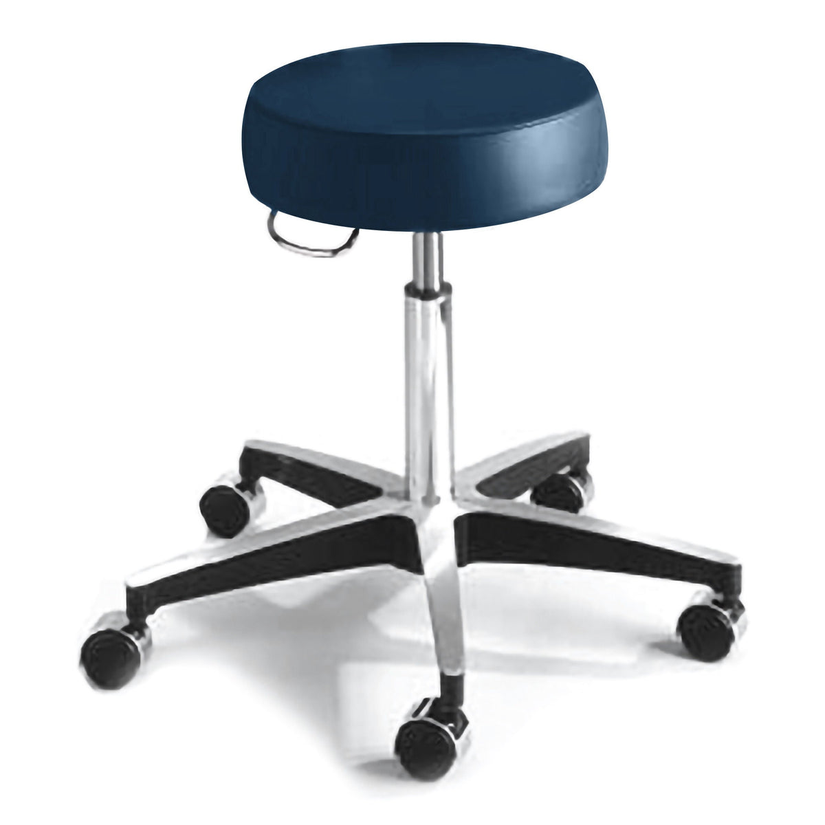 McKesson Round Pneumatic Exam Stool, Blue, without Backrest, 1/EA