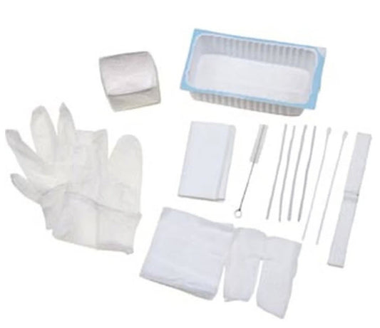 Medical Action Gent-L-Kare Tracheostomy Care Trays Kit Tracheostomy Care Withgloves/Tyvek 24/Cs -4118