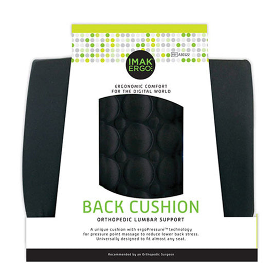 Imak® Foam Ergo Lumbar Cushion, 13.5 X 4 X 13.8 Inch, 1/Ea