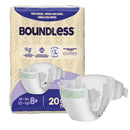 Boundless Youth Diapers, Size 8, 20/BG