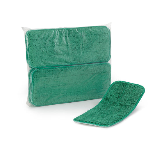 Pad, Wet Mop Microfiber Loop Flat Grn 13" (12/Dz 10Dz/Cs), 10/Cs