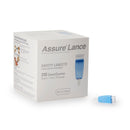 Assure® Lance Safety Lancet, 28 gauge, 1 mm Depth, Light Blue, 4800/CS