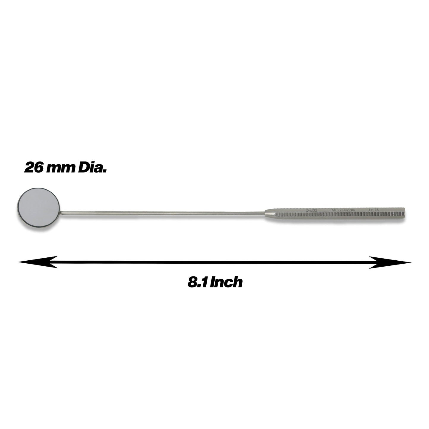 Laryngeal Mouth Mirror #6, 26 mm Dia with Handle - Osung USA