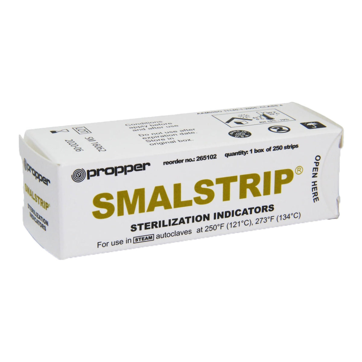 STEAMPlus™ Sterilization Chemical Integrator Pack, 4 Inch, Class 4, 250/BX