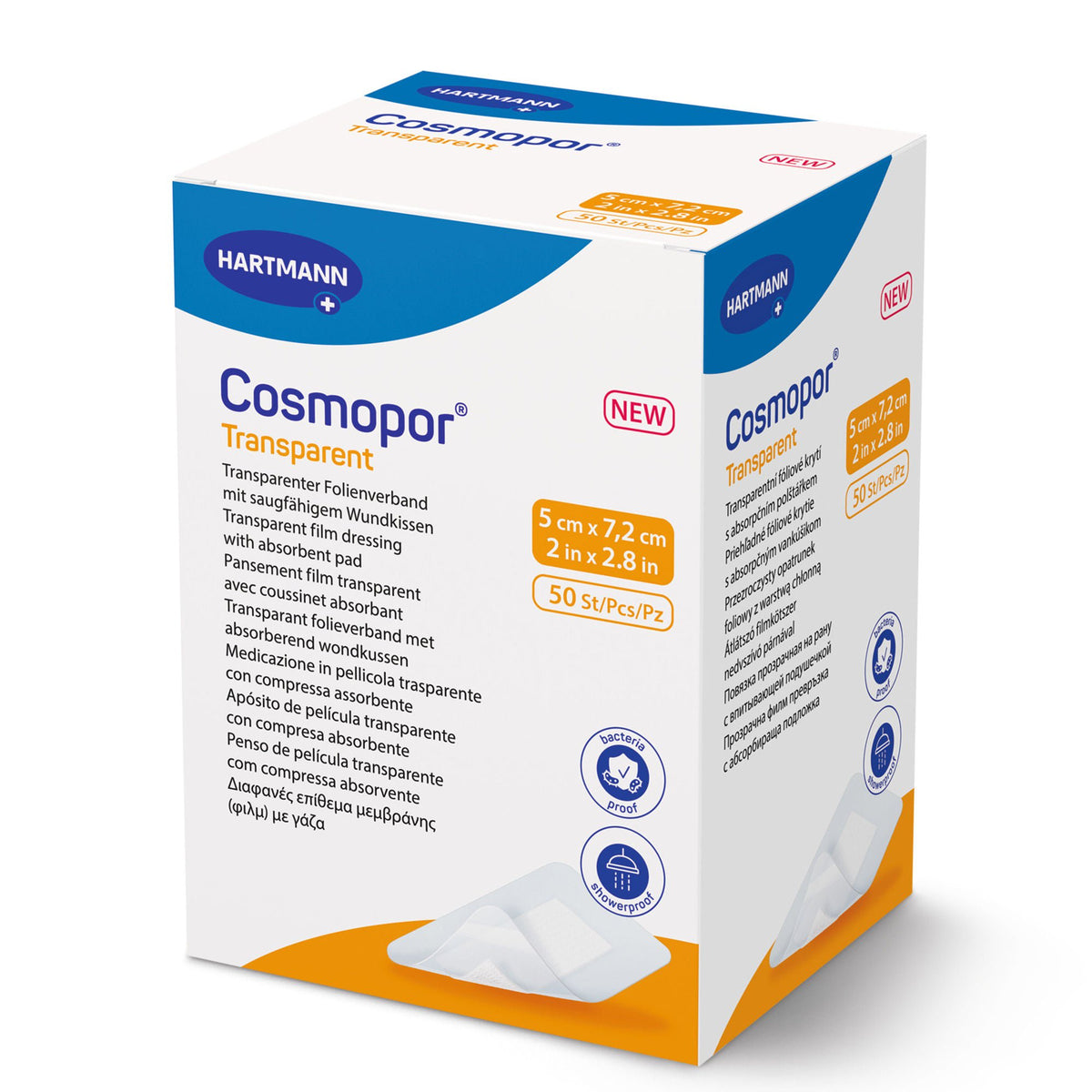 Dressing, Film Cosmopor Transst Film 2"X2.8" (50/Bx), 50/Bx