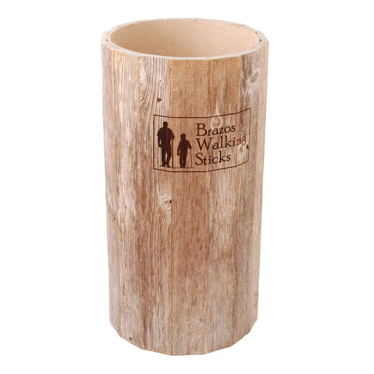 Brazos™ Round Barnwood Display Stand, 1/Ea