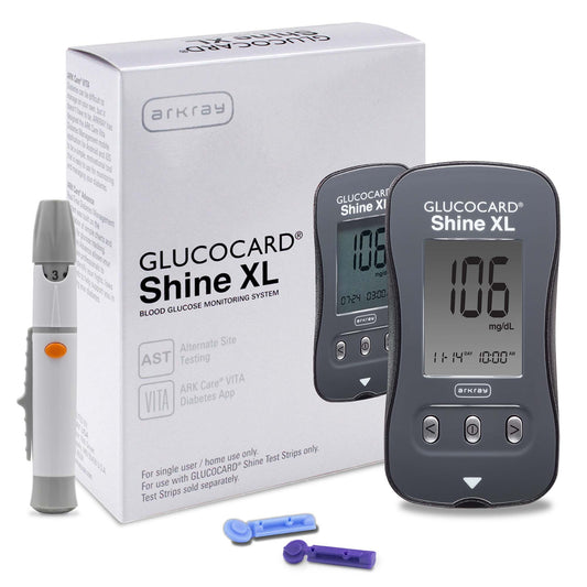 Glucocard® Shine Blood Glucose Meter, 4/Cs