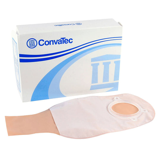 Sur-Fit Natura® Opaque Colostomy Pouch, 12-Inch Length, 2¼ Inch Flange, 10/BX