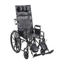 drive™ Silver Sport Reclining Wheelchair, 16-Inch Seat Width, 1/EA