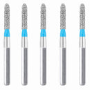 Torpedo, Cylindrical 1.4 mm Dia. Medium Grit Diamond Bur 5 per pack. 284.14M1 - Osung USA
