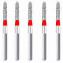 Torpedo, Cylindrical 1.6 mm Dia. Fine Grit Diamond Bur 5 per pack. 284.16F1 - Osung USA