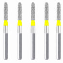 Torpedo, Cylindrical 1.6 mm Dia. Extra Fine Grit Diamond Bur 5 per pack. 284.16EF1 - Osung USA