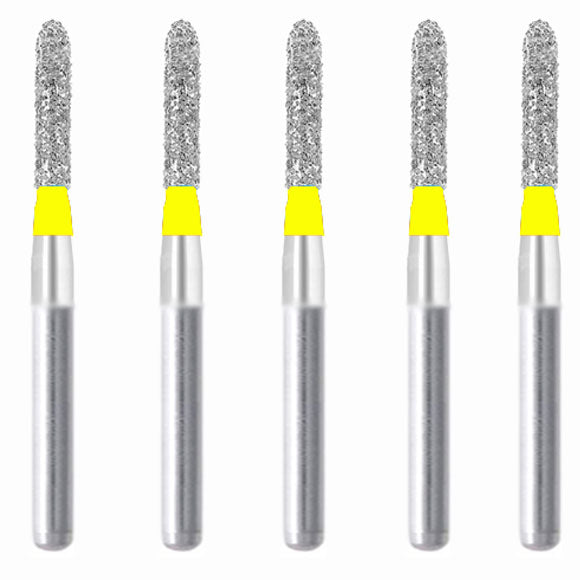 Torpedo, Cylindrical 1.6 mm Dia. Extra Fine Grit Diamond Bur 5 per pack. 284.16EF1 - Osung USA