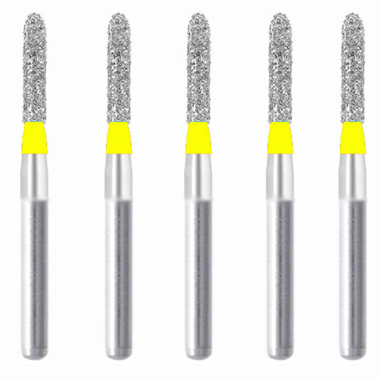 Torpedo, Cylindrical 1.6 mm Dia. Extra Fine Grit Diamond Bur 5 per pack. 284.16EF1 - Osung USA