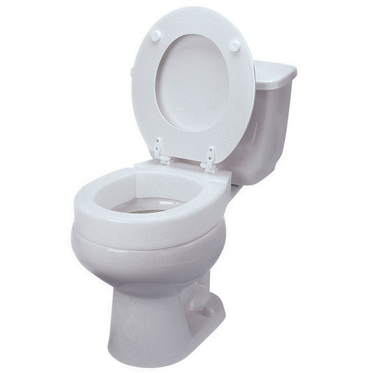 Maddak Tall-Ette® Toilet Seat - Standard, Hinged, White, 350 Lbs. Capacity, 1/Ea