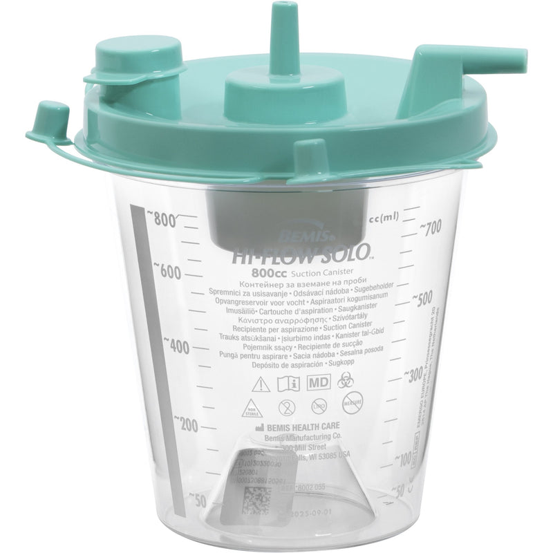 HI-FLOW™ RIGID SUCTION CANISTER FOR USE WITH BEMIS QUICK-DRAIN™ SYSTEMS, 800 ML, SOLD AS 70/CASE BEMIS 8002 055