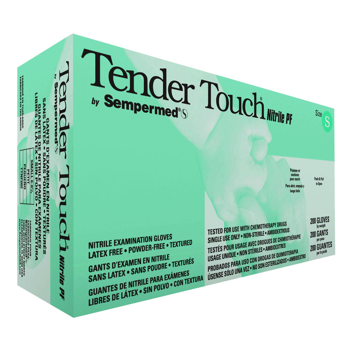 Tender Touch® Nitrile Exam Glove, Small, Lavender, 200/Bx