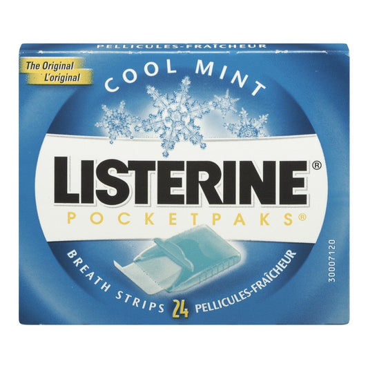 Listerine® Pocketpaks® Breath Strips, Cool Mint, 12/Ct