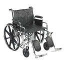 MCKESSON BARIATRIC WHEELCHAIR, 22 INCH SEAT WIDTH, SOLD AS 1/EACH MCKESSON 146-STD22ECDDA-ELR