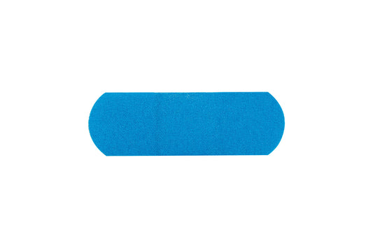 American® White Cross Blue Metal Detectable Adhesive Strip, 1 X 3 Inch, 1300/Cs