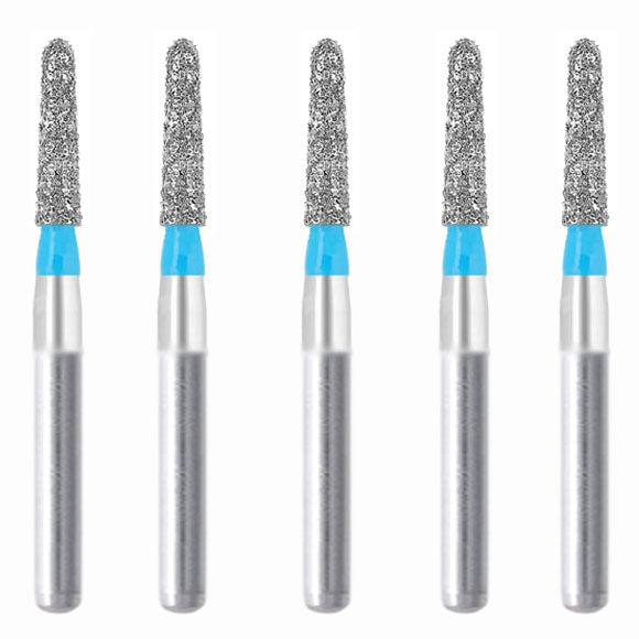 Torpedo, Conical 1.6 mm Dia. Medium Grit Diamond Bur 5 per pack. 294.16M3 - Osung USA