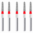Torpedo, Conical 1.8 mm Dia. Fine Grit Diamond Bur 5 per pack. 294.18F3 - Osung USA