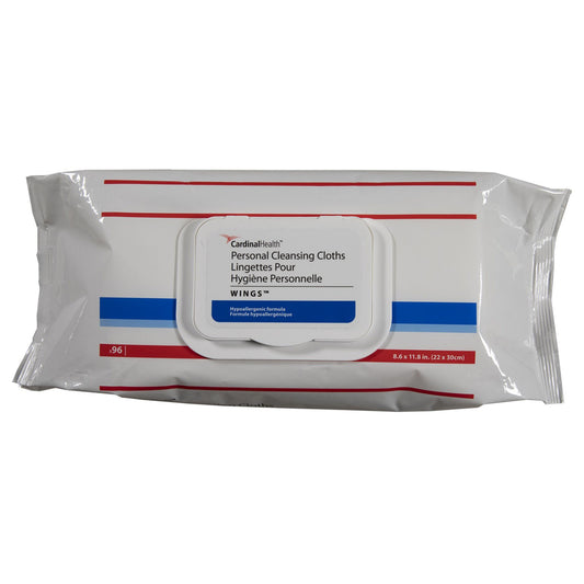 Cardinal Health™ Wings™ Personal Cleansing Cloths, Soft Pack,, 768/CS