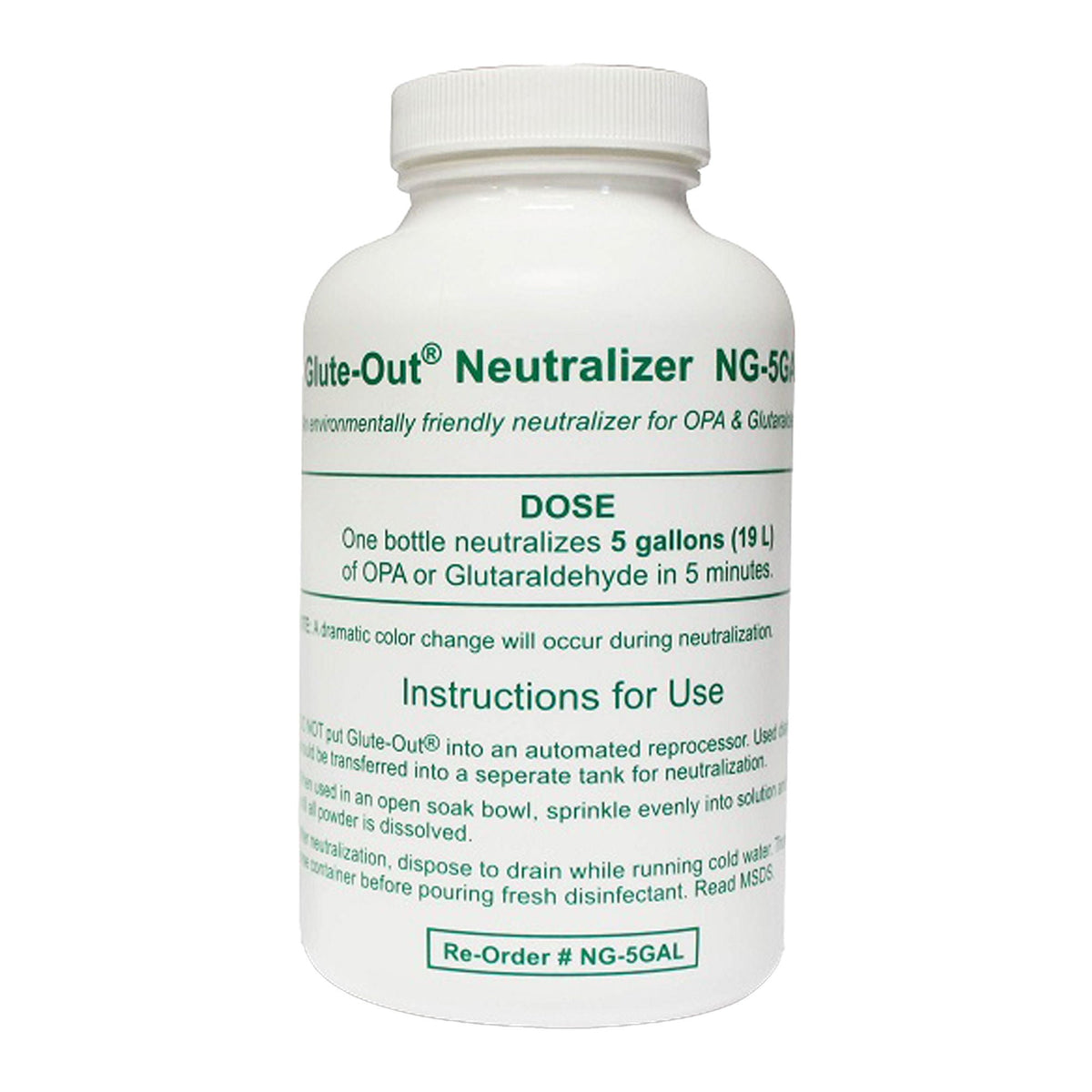 Glute-Out® Opa/Glutaraldehyde Neutralizer, 12/Cs