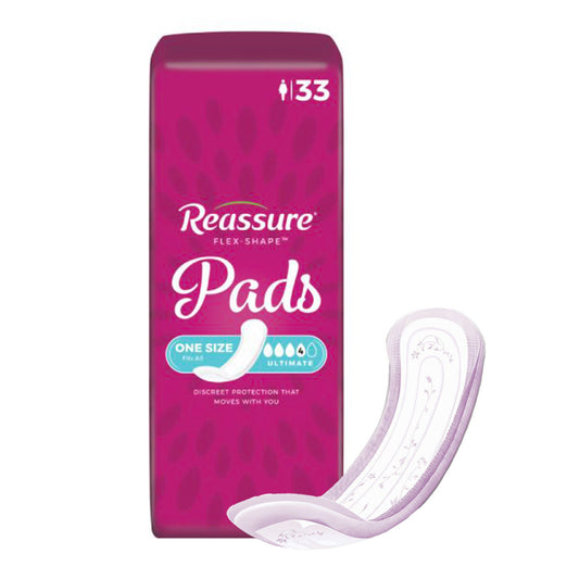 Reassure® Flex-Shape™ Moderate Absorbency Long Pad, 132/Cs