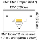 3M™ Steri-Drape™ Sterile Orthopedic Drape, 125 x 83 Inch, 20/CS