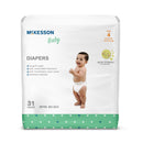 McKesson Baby Diaper, Size 4 for Toddlers weighing 22 – 31 lbs., 4/CS