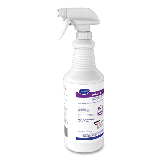 Oxivir® 1 Rtu Surface Disinfectant Cleaner, 1-Quart Spray Bottle, 12/Cs