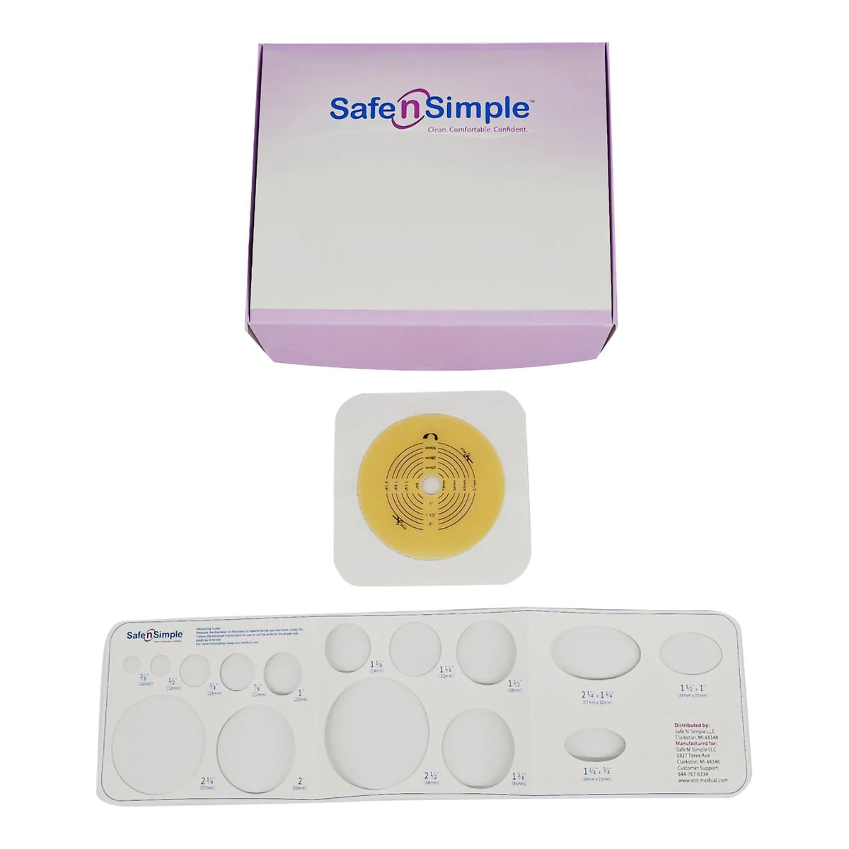Wafer, Ostomy 2Pc Std Tape Collar Wht 2 3/4" (10/Bx 8Bx/Cs), 80/Cs