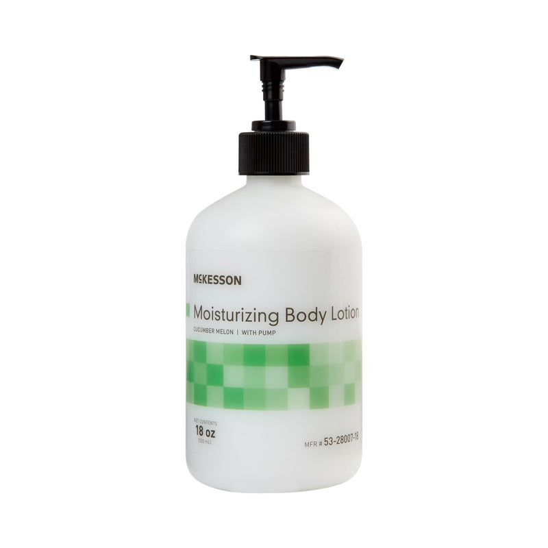 MCKESSON CUCUMBER MELON SCENT HAND AND BODY MOISTURIZER, 18-OZ PUMP BOTTLE, SOLD AS 12/CASE MCKESSON 53-28007-18