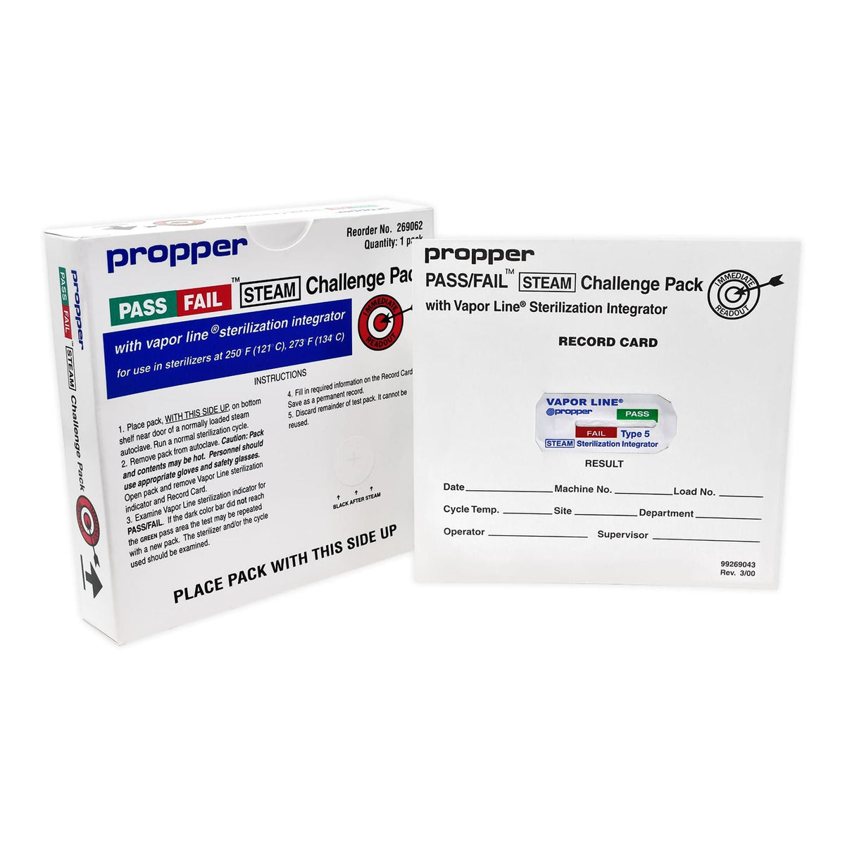 Pass/Fail™ Sterilization Indicator Challenge Pack, 20/CS