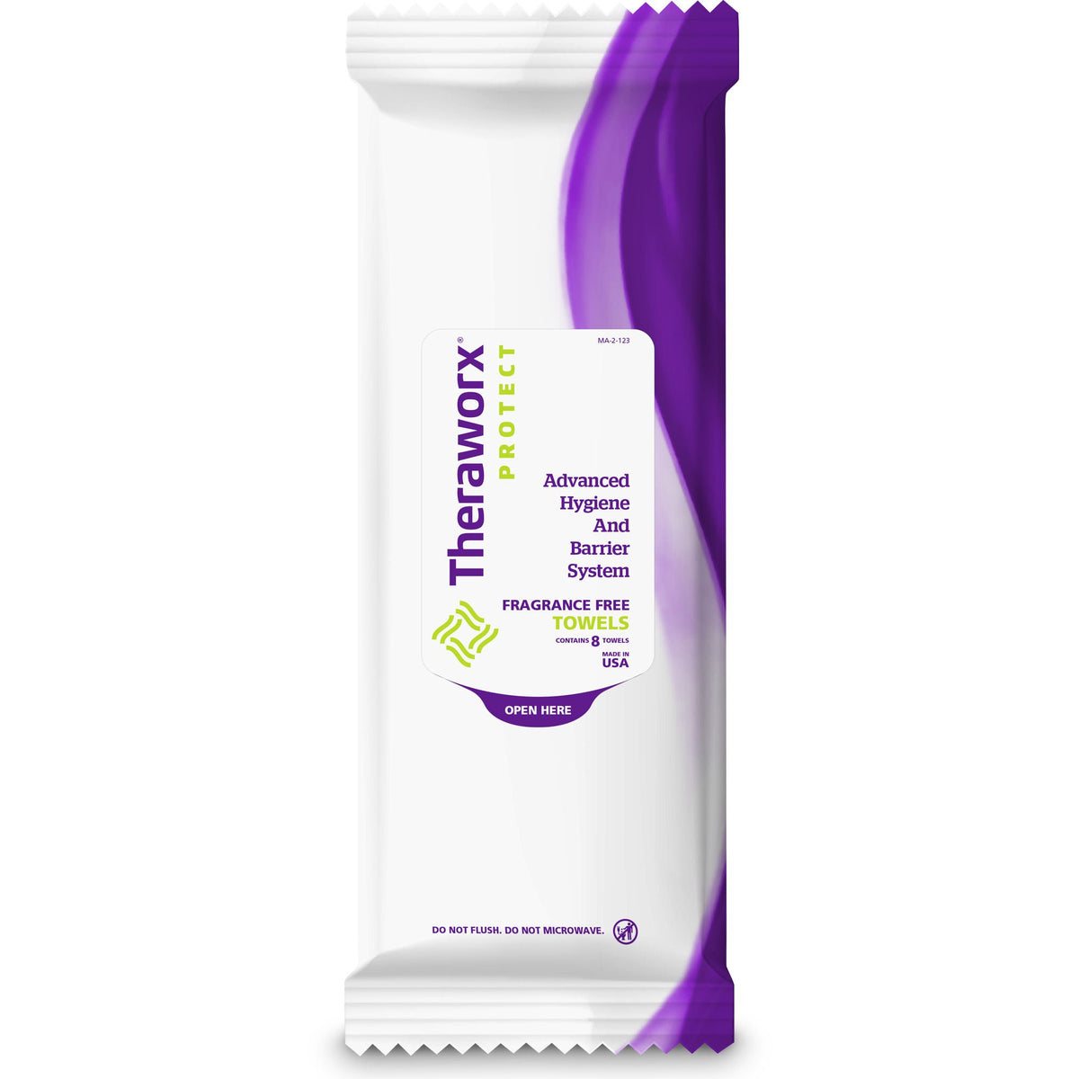 Theraworx® Unscented Bath Wipe, 8 Count, 30/CS