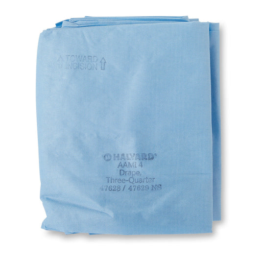 Halyard Sterile Three-Quarter Drape, 55 X 76 Inch, Blue, 22/Cs