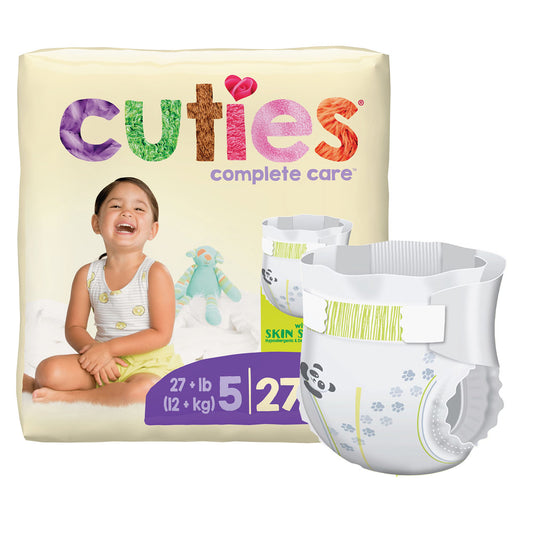 Cuties® Premium Diaper, Size 5, 4/CS