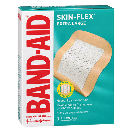Band-Aid® Skin-Flex® Adhesive Bandages Extra Large, 2.75 X 3.5 Inch, 168/Cs
