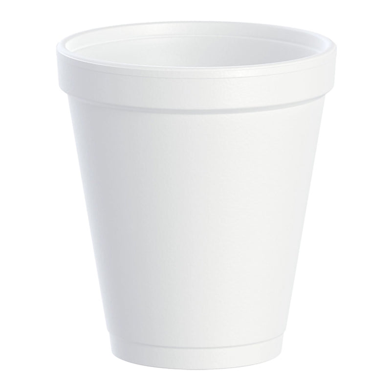 DART WHITE STYROFOAM DRINKING CUP, 8-OUNCE CAPACITY, SOLD AS 40/CASE RJ 8J8