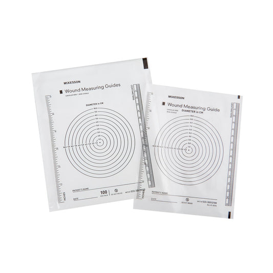 McKesson Plastic Wound Measuring Guide, 5 x 7 Inch, 6000/CS