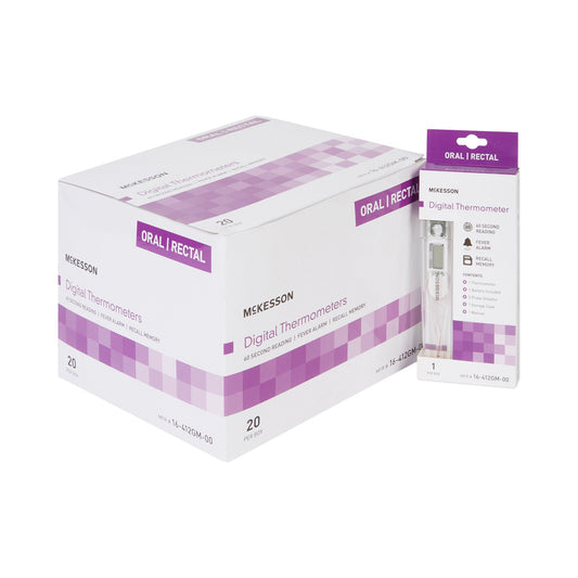 Mckesson Digital Stick Thermometer, 20/Bx