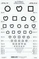 Lea Symbols® Distance Vision Eye Chart, 1/EA