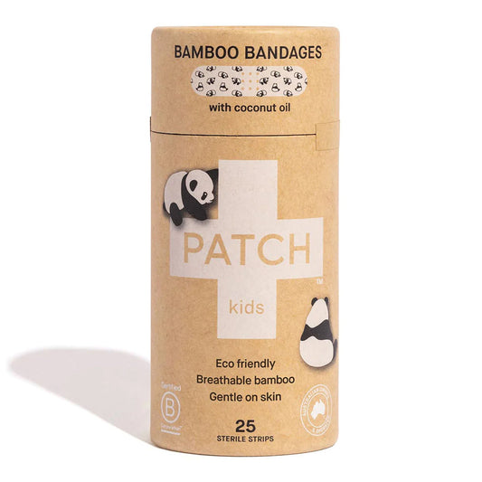 Patch™ Kids (Panda Design) Adhesive Strip With Coconut Oil, 3/4 X 3 Inch, 3/Bx