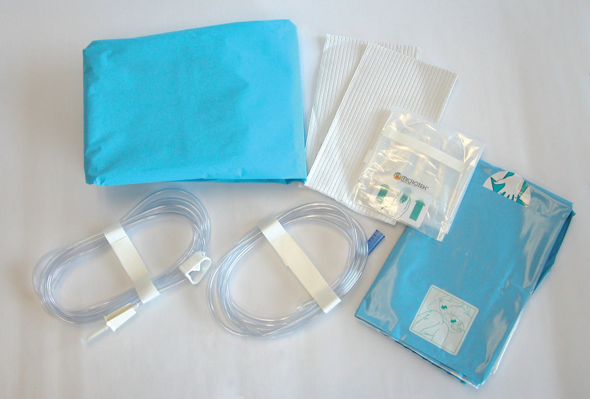 Br Surgical Hysteroscopy Draping Kit, 5/Bx