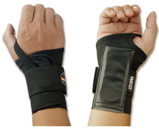Wrist Support, Proflex 4000 Blk Lt Xlg Ergdyn, 1/Ea