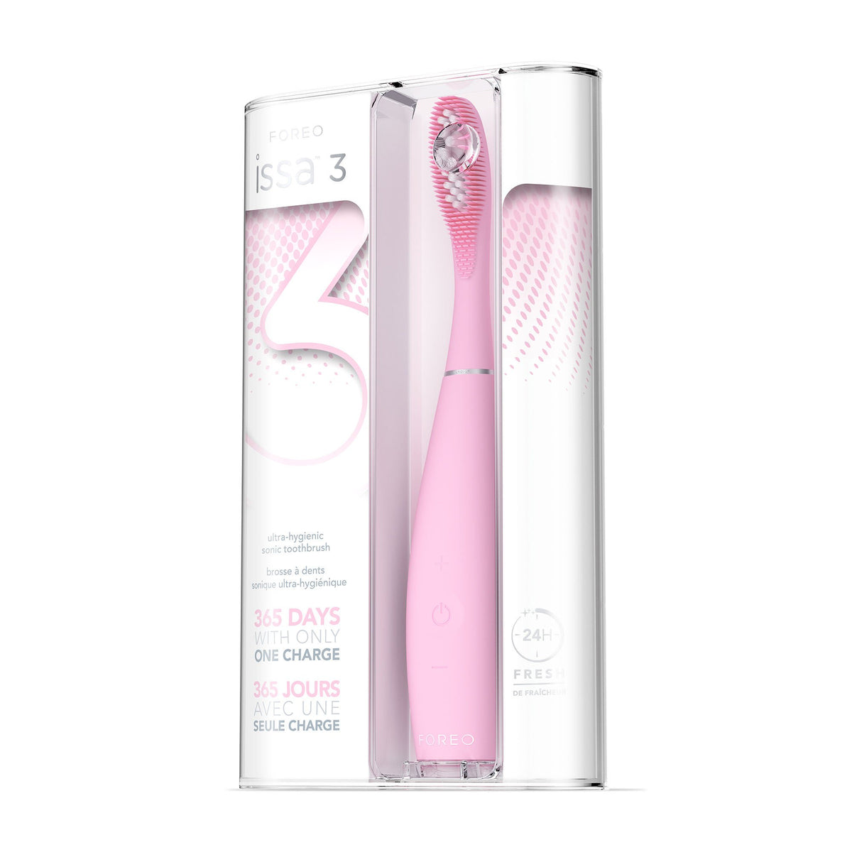 ISSA™ 3 Silicone Sonic Toothbrush, Pink, 1/EA