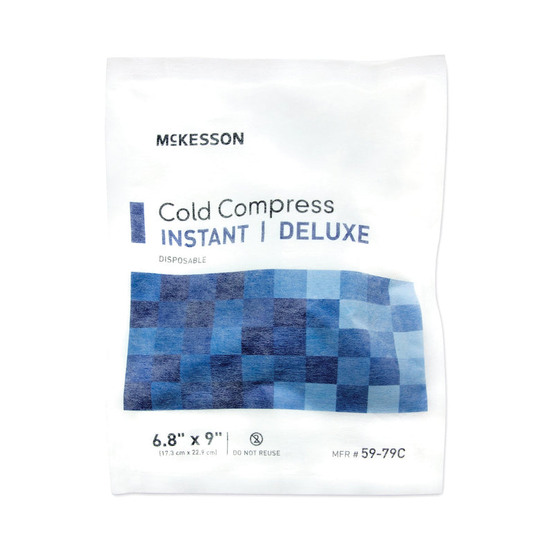 MCKESSON DELUXE GENERAL PURPOSE SOFT CLOTH INSTANT COLD PACK, 6.8 X 9 INCH, SOLD AS 24/CASE MCKESSON 59-79C