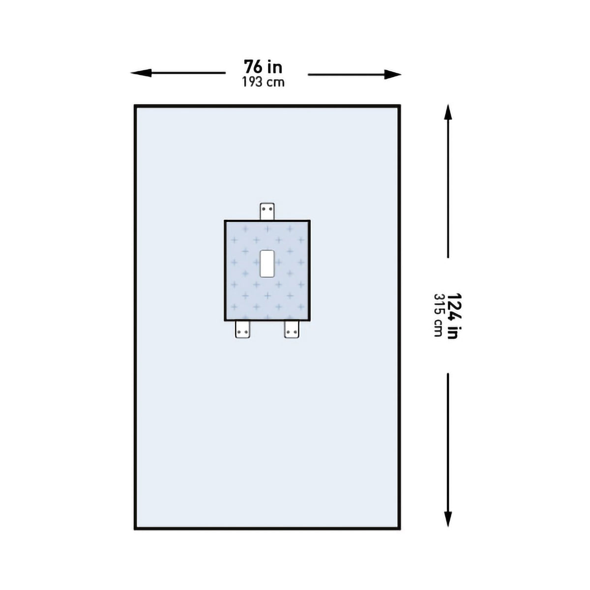 Mckesson Sterile Pediatric Laparotomy Drape, 76 X 124 Inch, 1/Pk