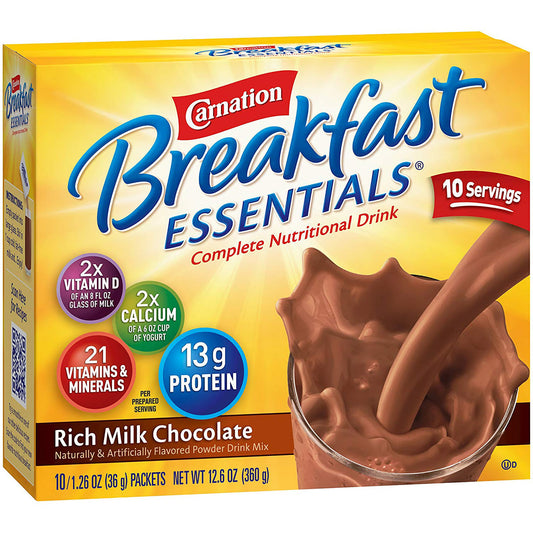 Carnation Breakfast Essentials® Chocolate Nutritional Drink, 60/CS